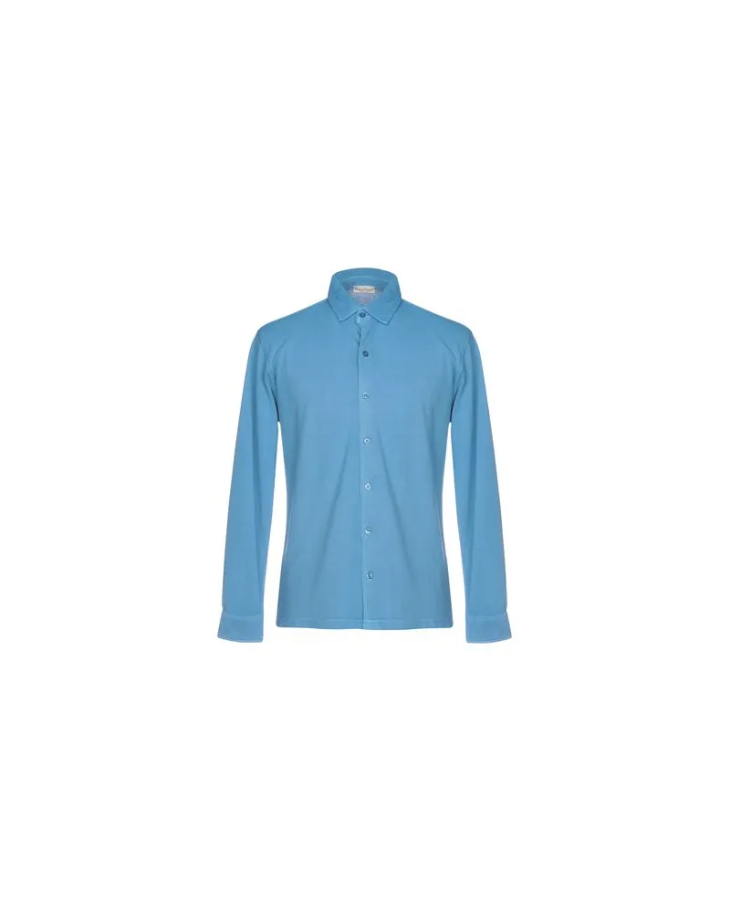 Cashmere Company TOPS - Hemdenauf YOOX.COM Azurblau