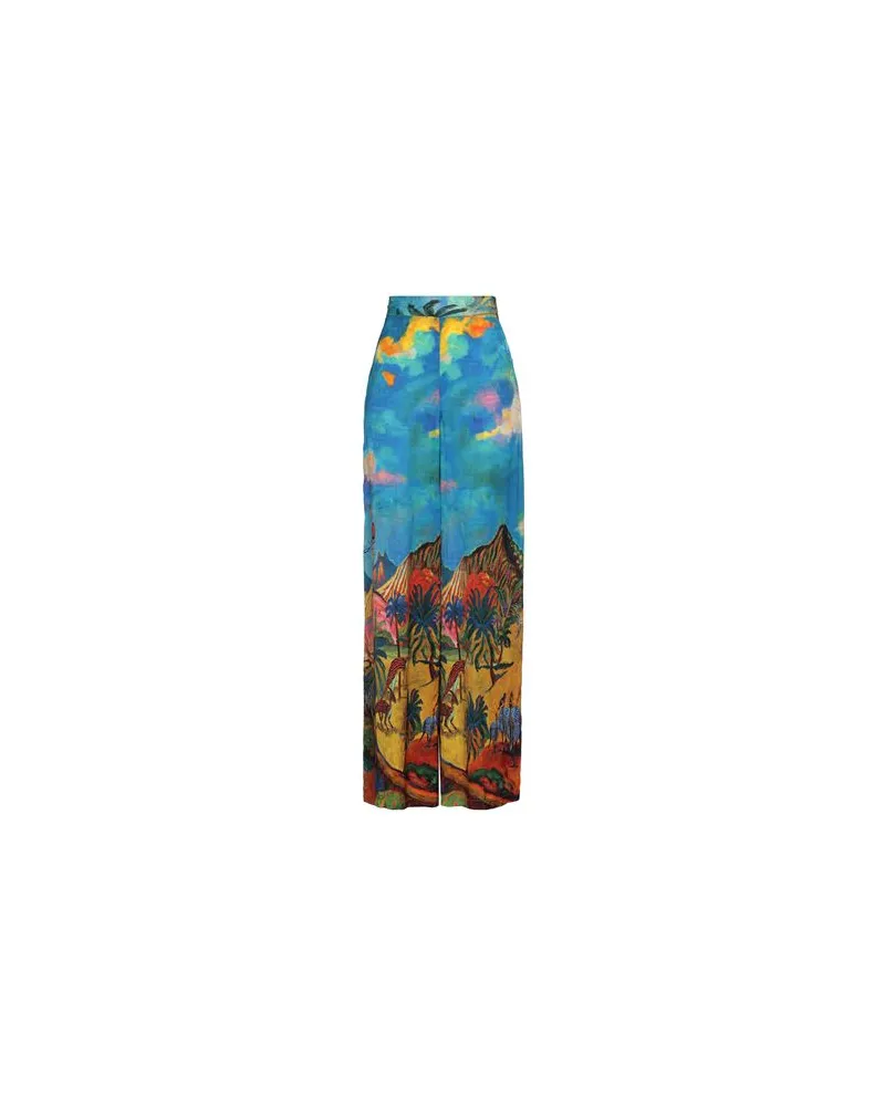 Stella Jean HOSEN & RÖCKE - Hosenauf YOOX.COM Azurblau