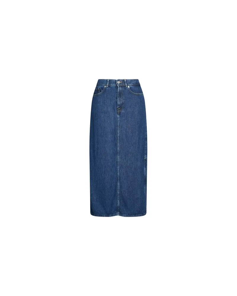 7 for all mankind HOSEN & RÖCKE - Jeansröckeauf YOOX.COM Blau