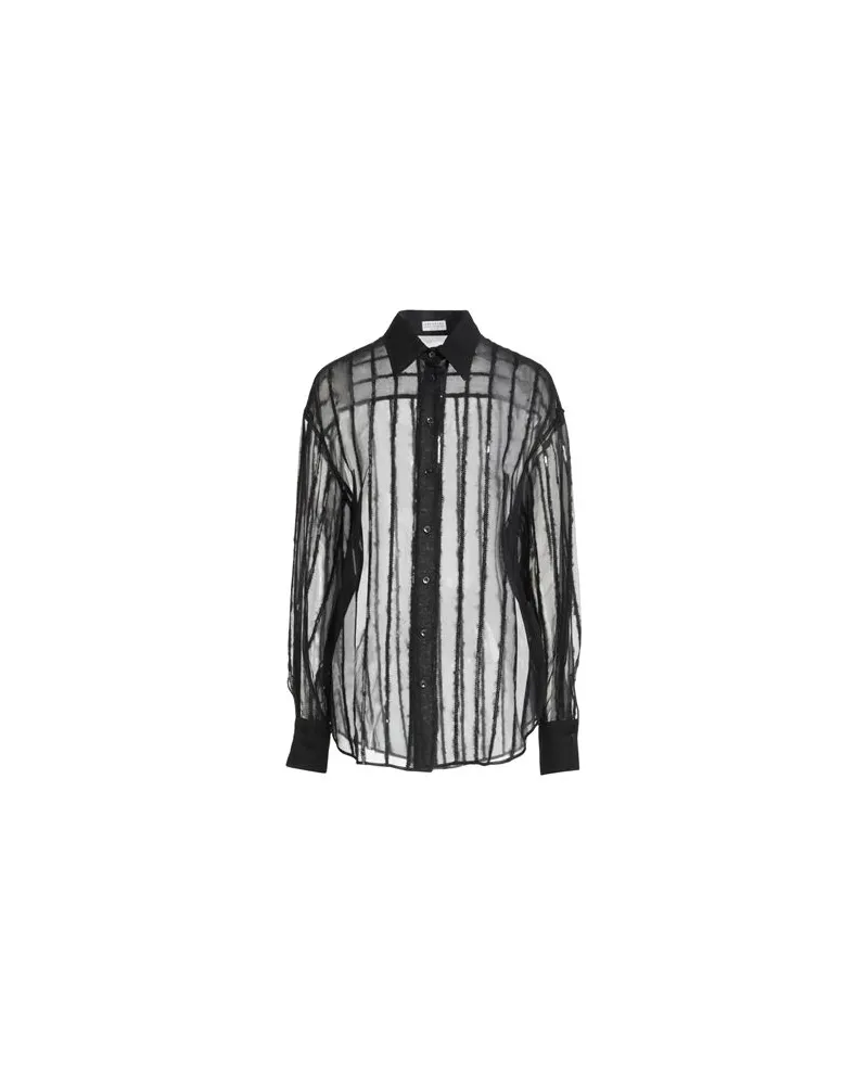 Brunello Cucinelli TOPS - Hemdenauf YOOX.COM Schwarz