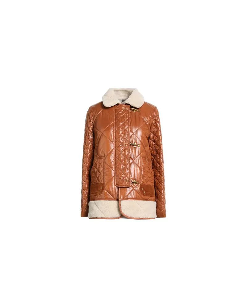 Fay JACKEN & MÄNTEL - Pufferjacken & Daunenjackenauf YOOX.COM Lederfarben