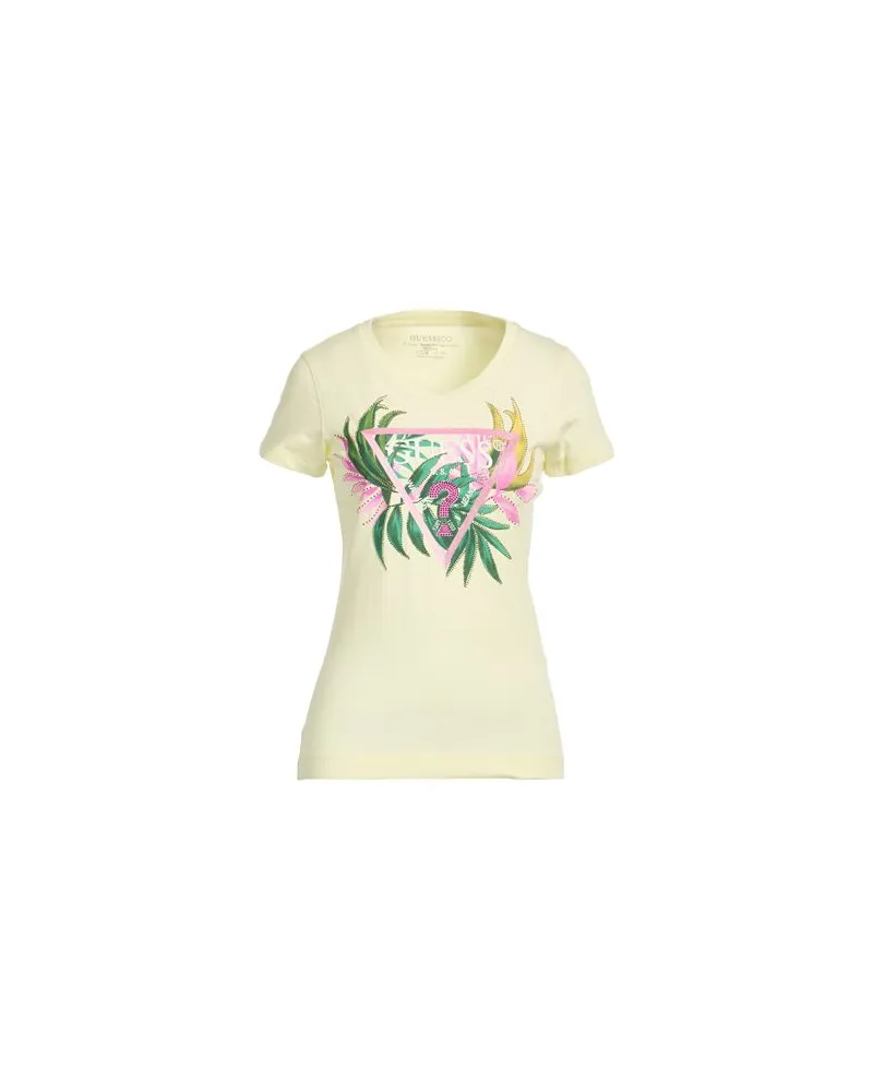 Guess ECO - TOPS - T-shirtsauf YOOX.COM Pastellgelb
