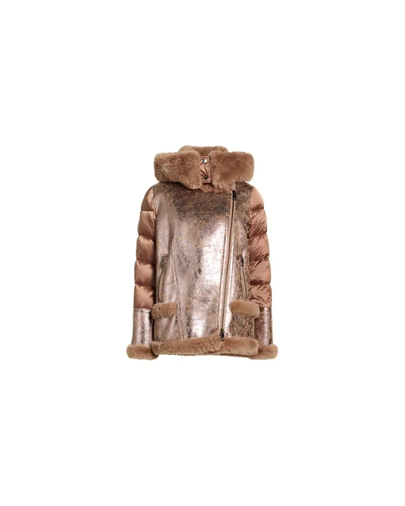 VIOLANTI JACKEN & MÄNTEL - Pufferjacken & Daunenjackenauf YOOX.COM Hellbraun
