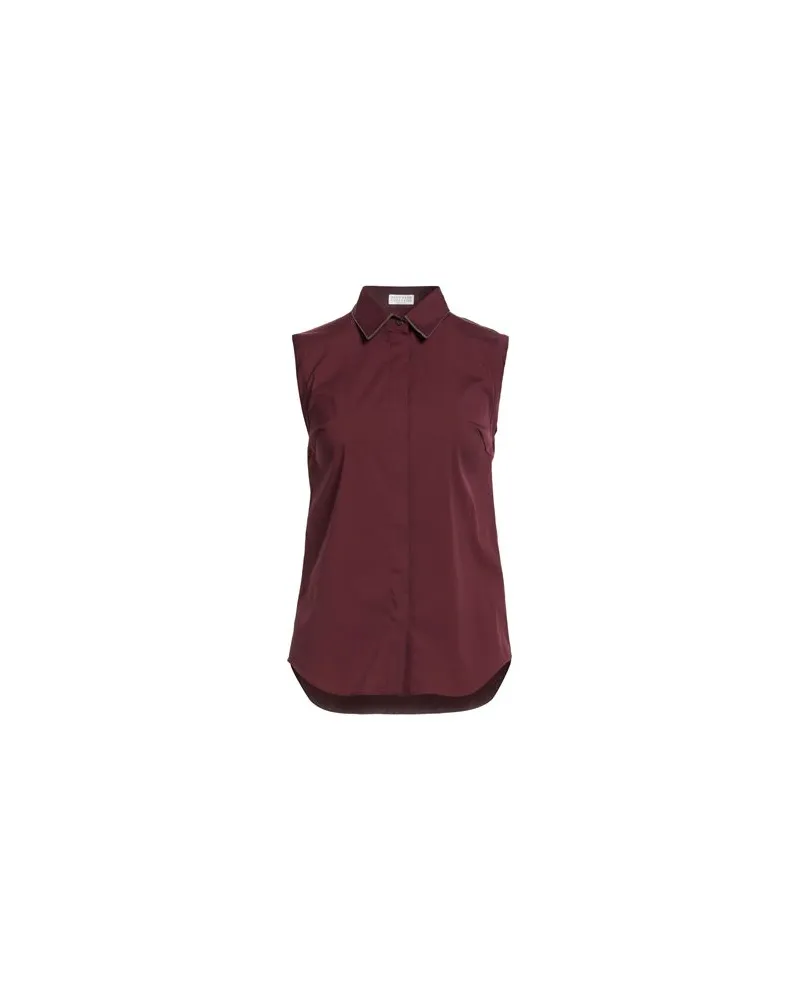 Brunello Cucinelli TOPS - Hemdenauf YOOX.COM Bordeaux