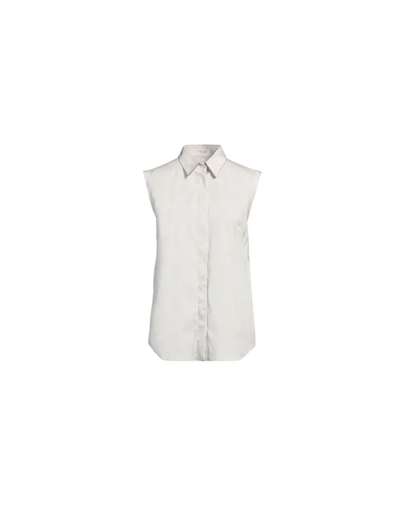 Brunello Cucinelli TOPS - Hemdenauf YOOX.COM Hellgrau