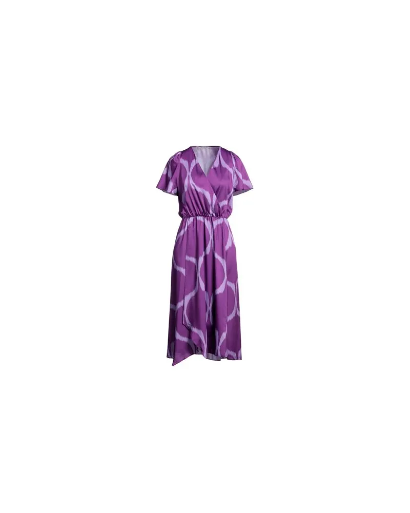 Biancoghiaccio KLEIDER - Midi-Kleiderauf YOOX.COM Violett
