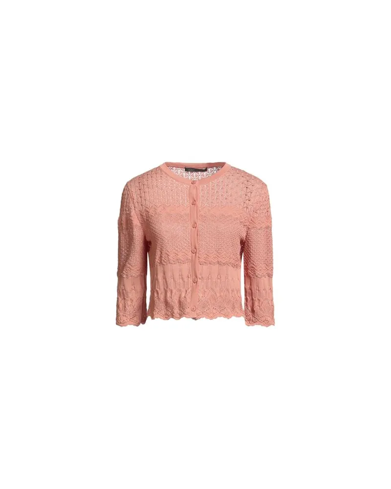 Alberta Ferretti STRICKWAREN - Strickjackenauf YOOX.COM Lachs