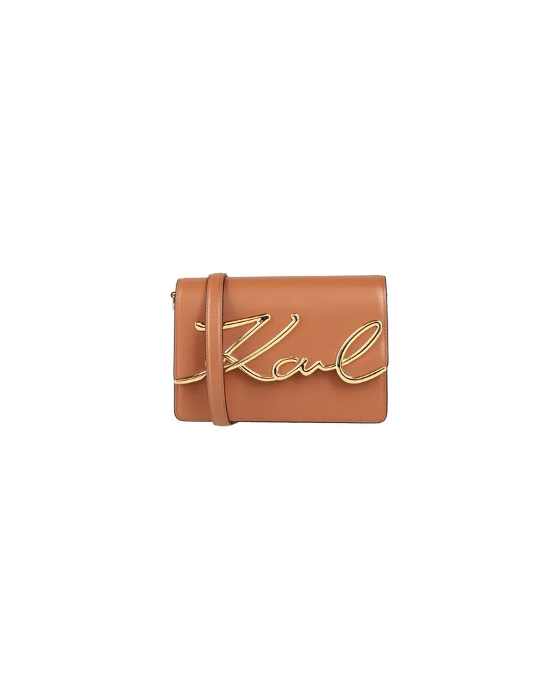 Karl Lagerfeld K/SIGNATURE SB  - TASCHEN - Umhängetascheauf YOOX.COM Kamel