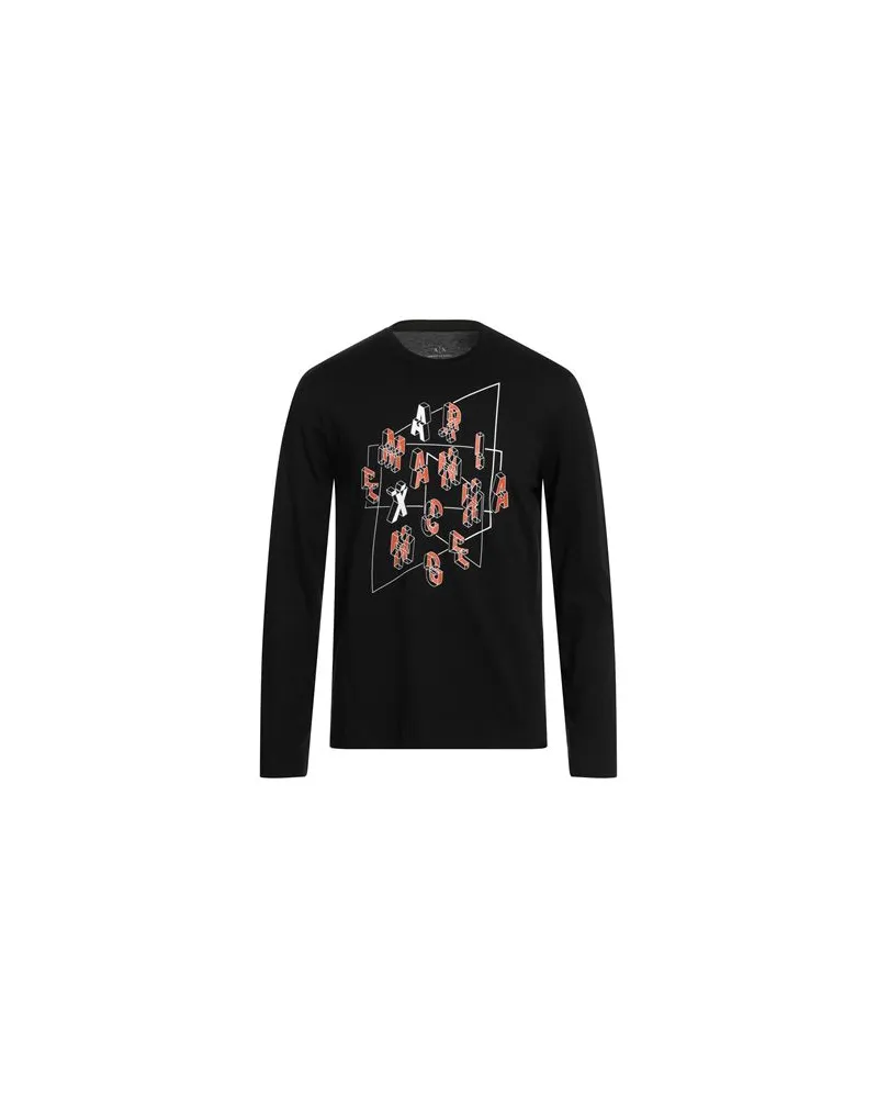 Armani Exchange TOPS - T-shirtsauf YOOX.COM Schwarz