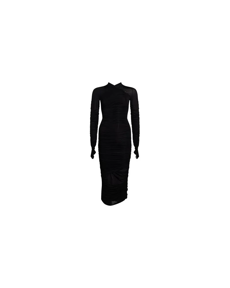 Elisabetta Franchi KLEIDER - Maxi-Kleiderauf YOOX.COM Schwarz