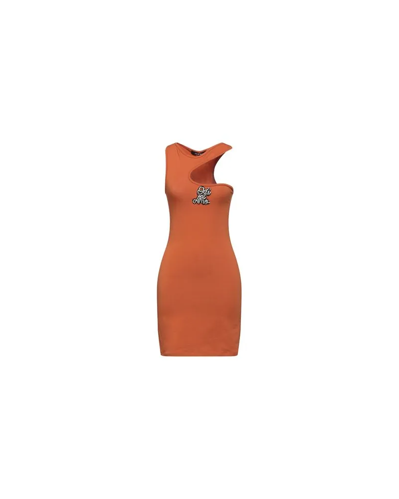 Odi et Amo KLEIDER - Mini-Kleiderauf YOOX.COM Rostrot