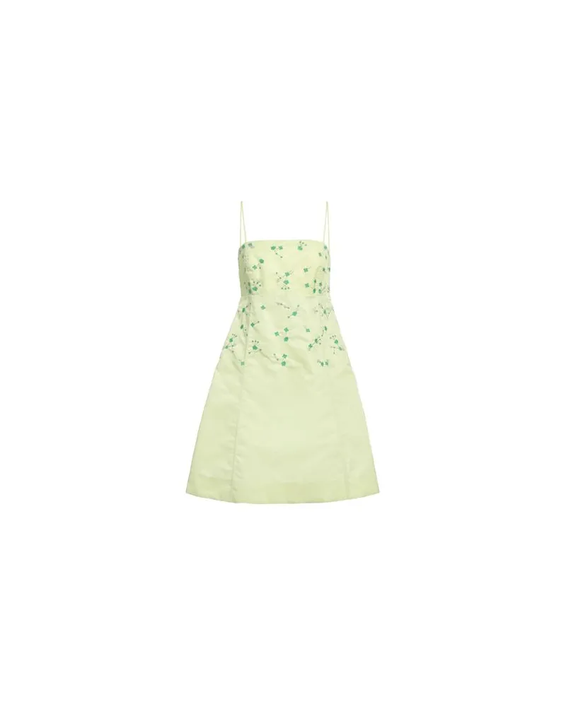 Ganni KLEIDER - Mini-Kleiderauf YOOX.COM Säuregrün