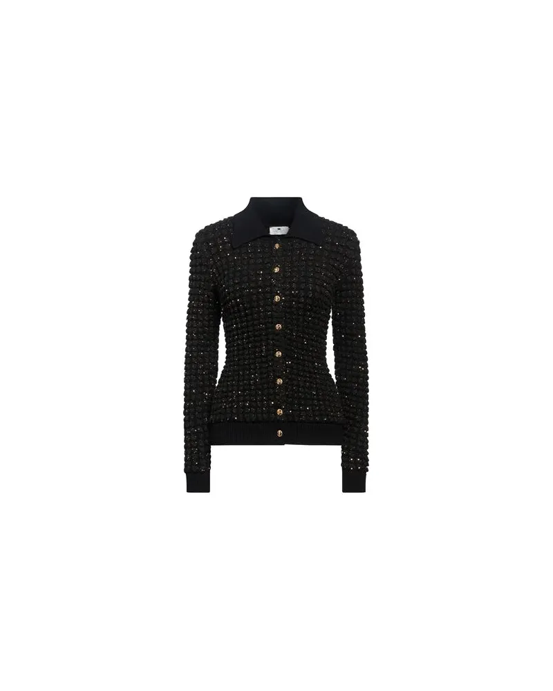 Elisabetta Franchi STRICKWAREN - Strickjackenauf YOOX.COM Schwarz