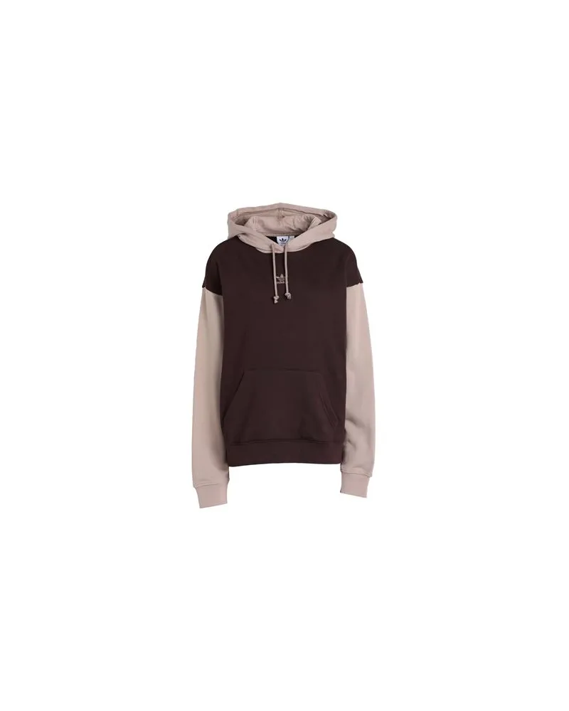 adidas HOODIE  - HOODIE - TOPS - Sweatshirtsauf YOOX.COM Schokobraun