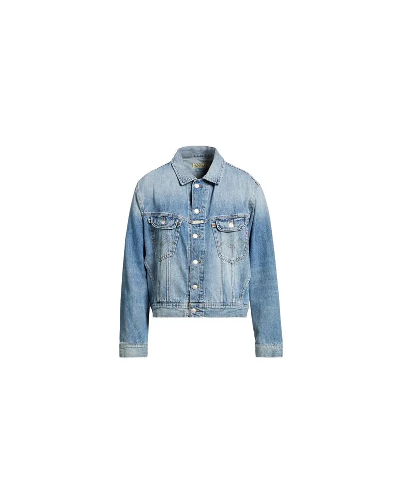 Replay JACKEN & MÄNTEL - Jeansjacken/Mäntelauf YOOX.COM Blau