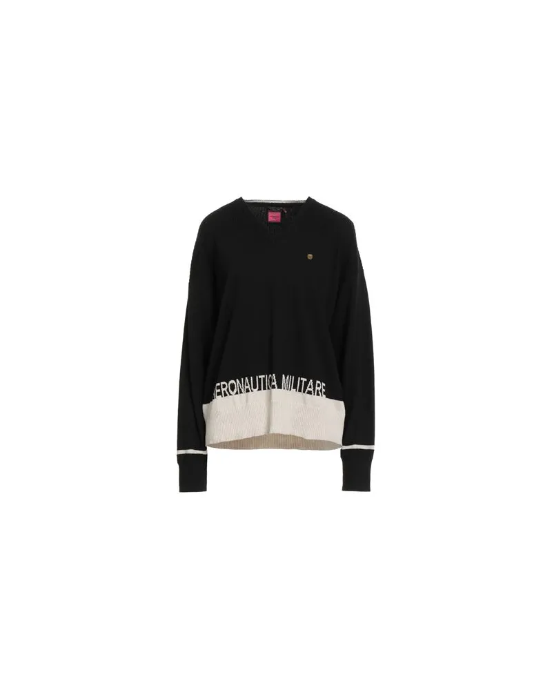 Aeronautica Militare STRICKWAREN - Pulloverauf YOOX.COM Schwarz