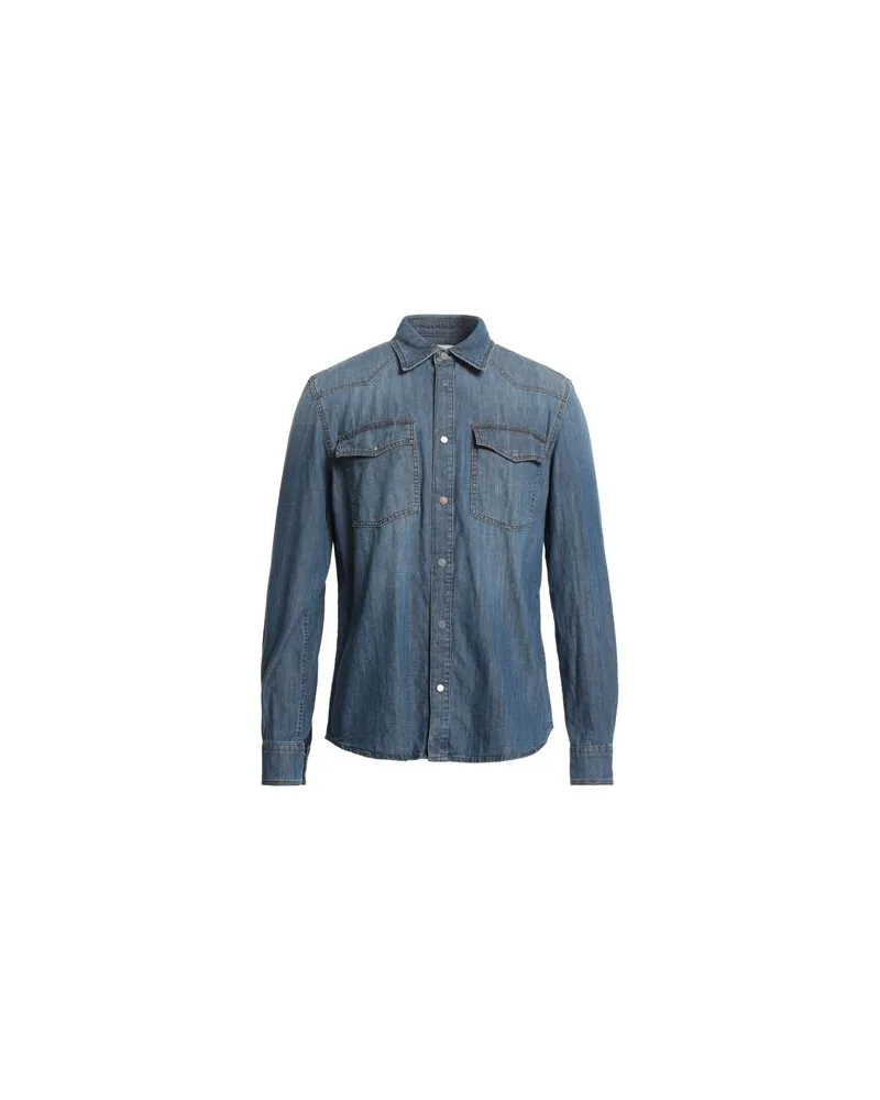 OFFICINA 36 TOPS - Jeanshemdenauf YOOX.COM Blau