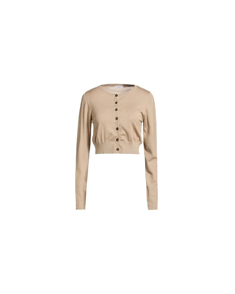 Brunello Cucinelli STRICKWAREN - Strickjackenauf YOOX.COM Beige