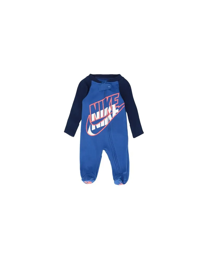 Nike FULL-ZIP FOOTED COVERALLS   - NEUGEBORENE - Babystrampler & -Latzhoseauf YOOX.COM Blau
