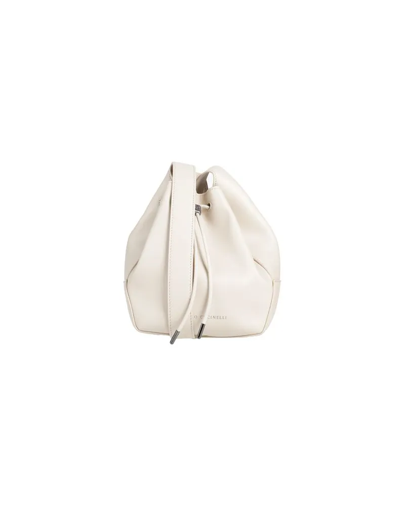 Brunello Cucinelli TASCHEN - Umhängetascheauf YOOX.COM Cremeweiß