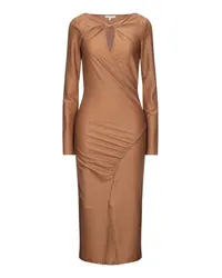 Patrizia Pepe Midi-Kleid Kamel