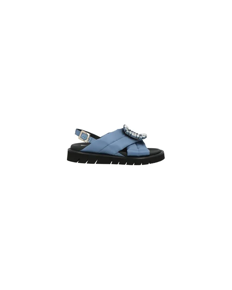 Roger Vivier SCHUHE - Sandalenauf YOOX.COM Taubenblau