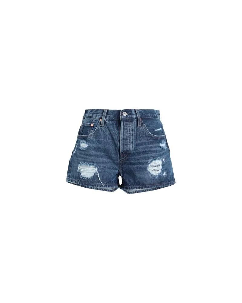 Levi's 501® ORIGINAL SHORT WORN IN  - HOSEN & RÖCKE - Jeansshortsauf YOOX.COM Blau