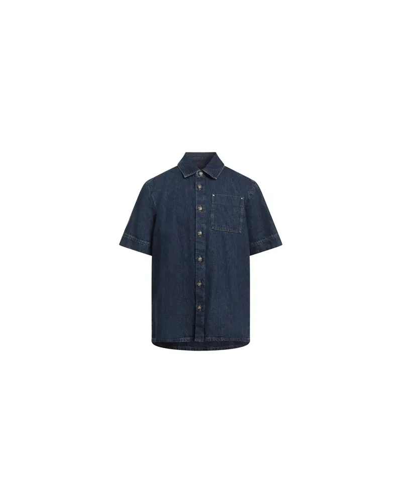 A.P.C. TOPS - Jeanshemdenauf YOOX.COM Blau