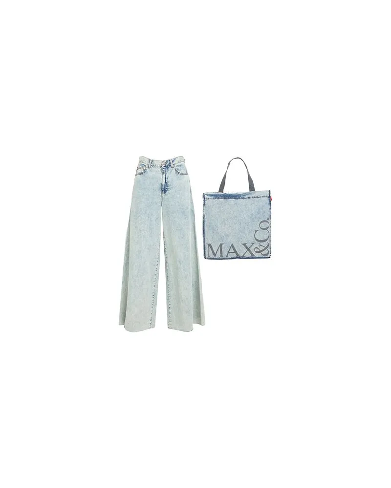 MAX&Co. CLEOPATRA  - HOSEN & RÖCKE - Jeanshosenauf YOOX.COM Blau