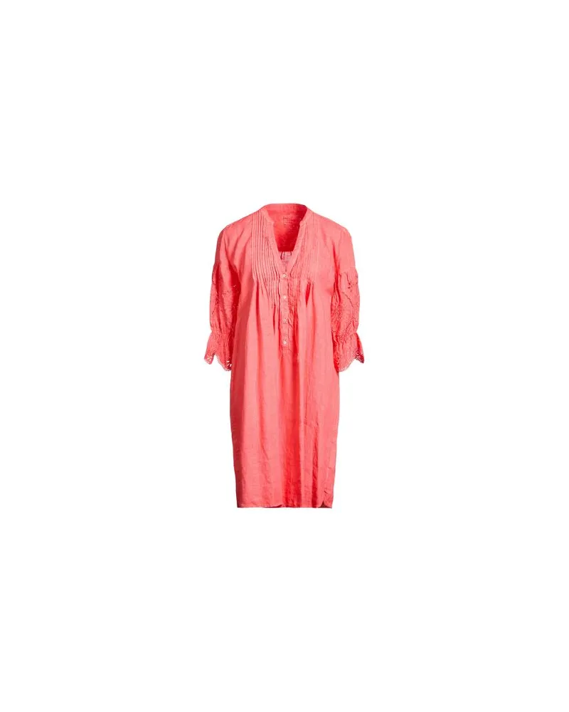 120% Lino KLEIDER - Mini-Kleiderauf YOOX.COM Koralle