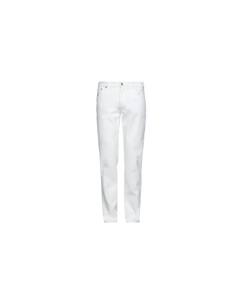 Brunello Cucinelli HOSEN & RÖCKE - Jeanshosenauf YOOX.COM Weiß