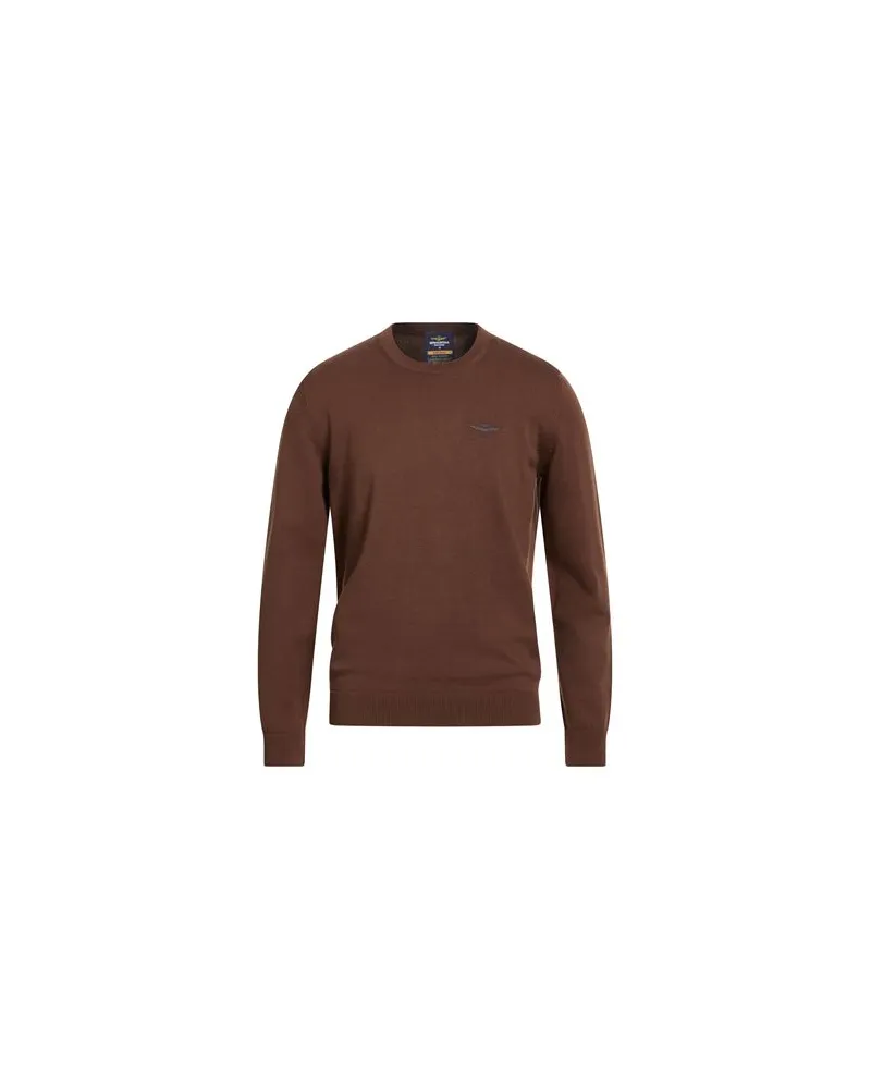 Aeronautica Militare ESSENTIAL - STRICKWAREN - Pulloverauf YOOX.COM Braun