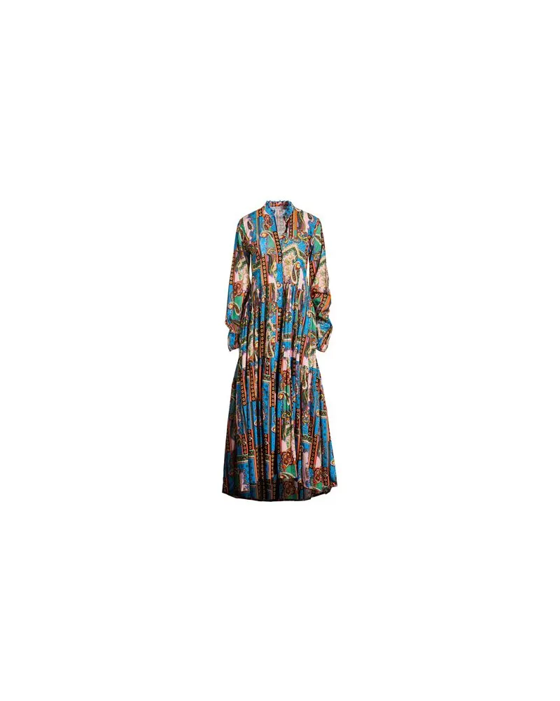 Connor & Blake KLEIDER - Maxi-Kleiderauf YOOX.COM Azurblau