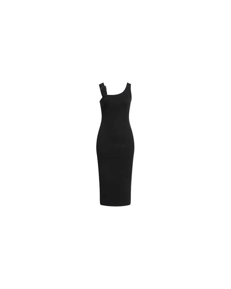 Versace Jeans KLEIDER - Midi-Kleiderauf YOOX.COM Schwarz