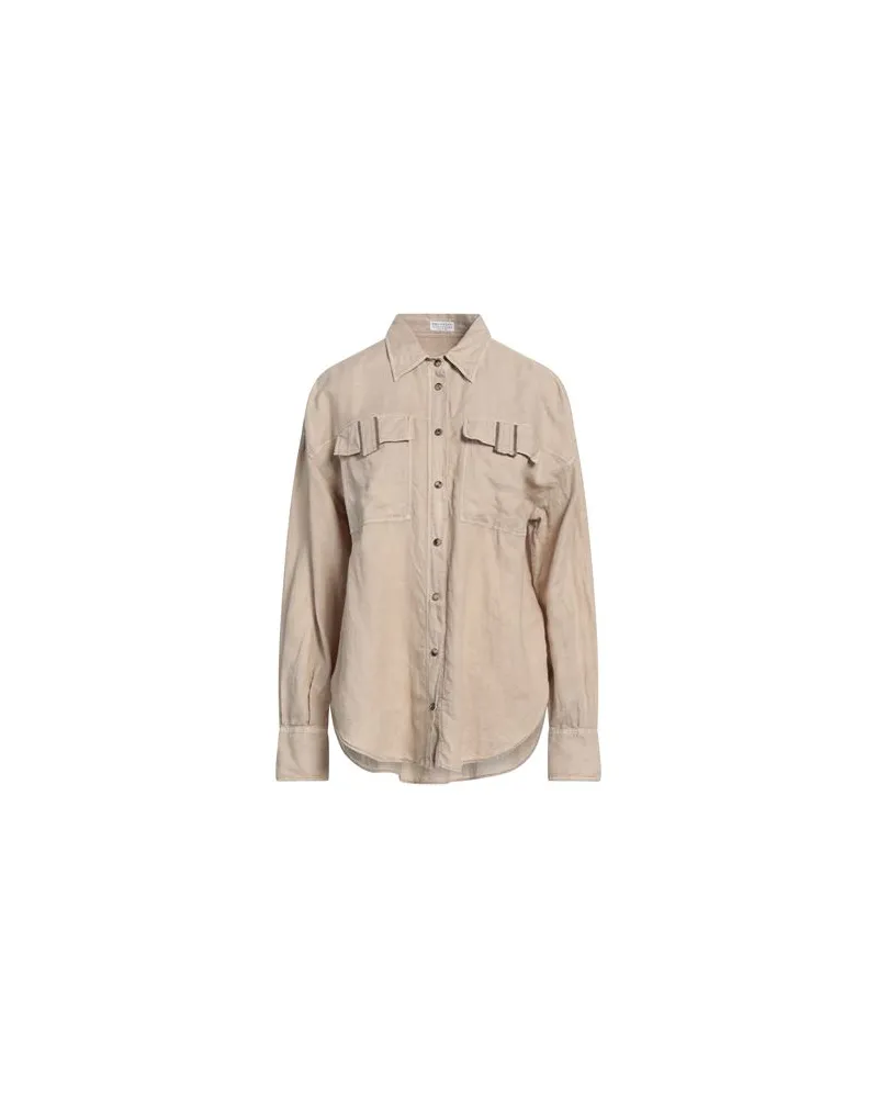 Brunello Cucinelli TOPS - Hemdenauf YOOX.COM Beige