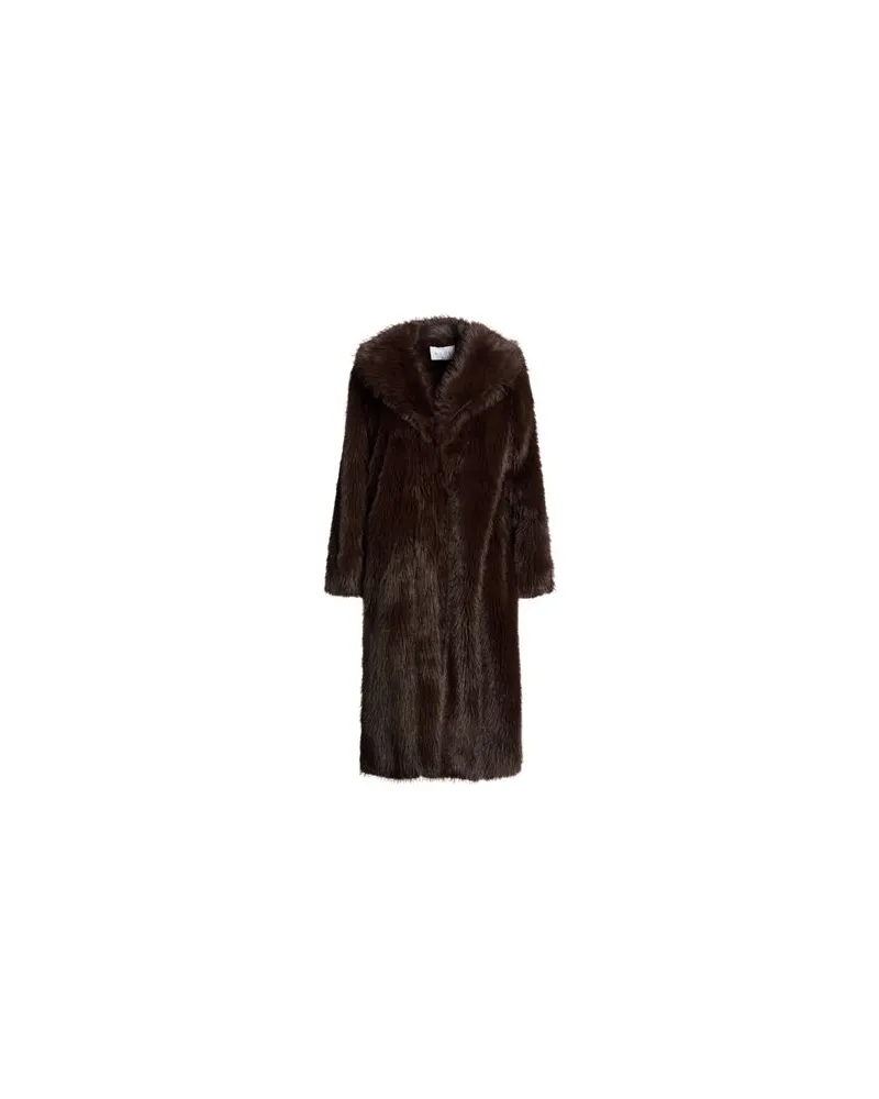 Kaos JACKEN & MÄNTEL - Shearling- & Kunstfellauf YOOX.COM Dunkelbraun