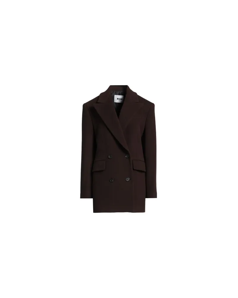 MSGM JACKEN & MÄNTEL - Mäntelauf YOOX.COM Schokobraun