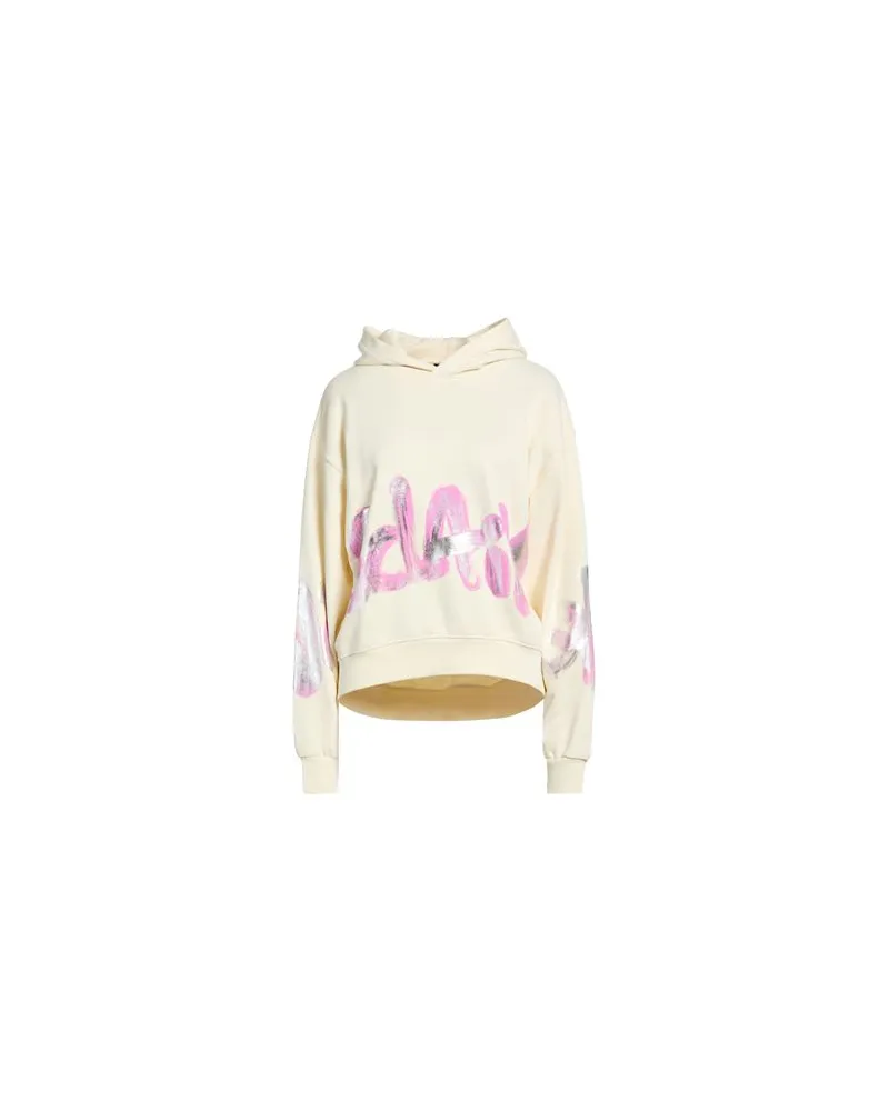 DISCLAIMER TOPS - Sweatshirtsauf YOOX.COM Cremeweiß
