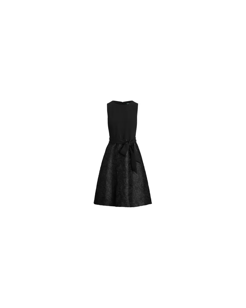 Ralph Lauren PRINTED GEORGETTE ALETHEO SLEEVELESS EVENING DRESS    - KLEIDER - Midi-Kleiderauf YOOX.COM Schwarz