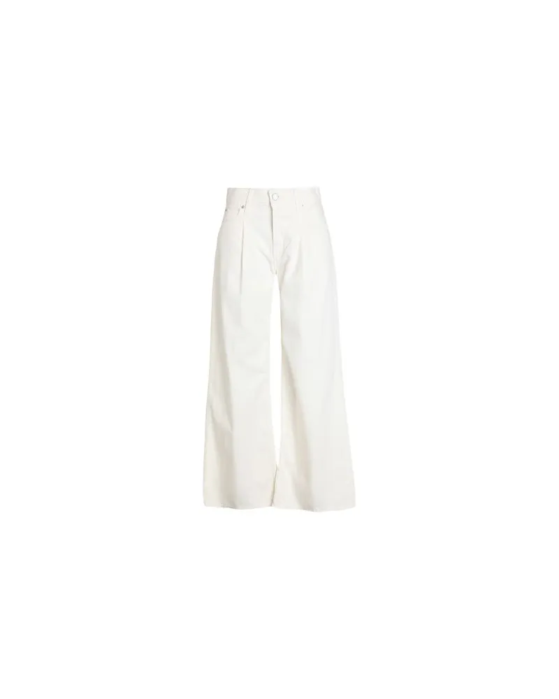Levi's PLEATED BAGGY WIDE LEG WHITES	 - HOSEN & RÖCKE - Jeanshosenauf YOOX.COM Elfenbein