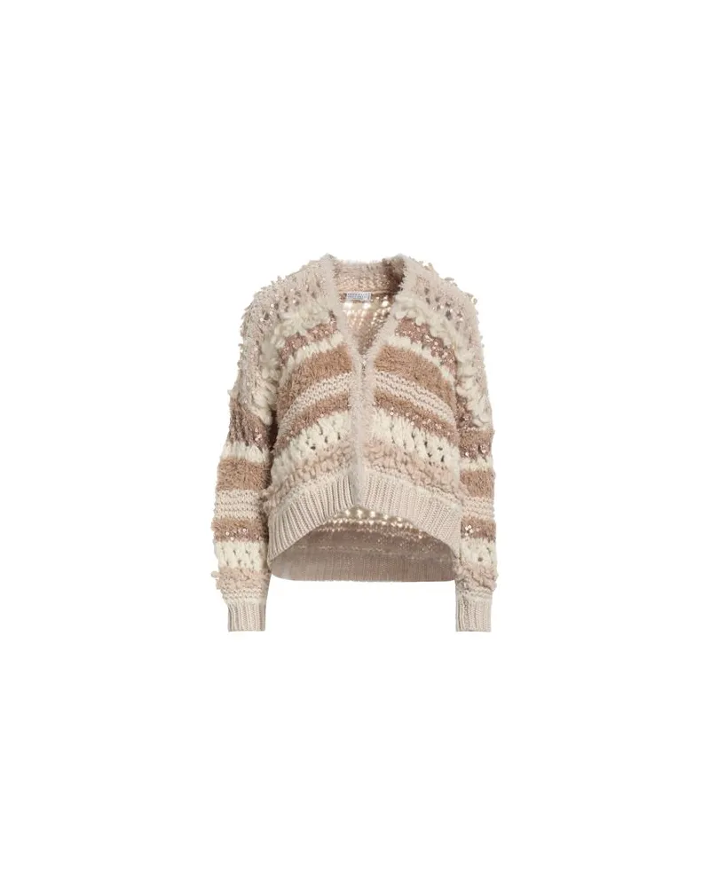 Brunello Cucinelli STRICKWAREN - Strickjackenauf YOOX.COM Beige