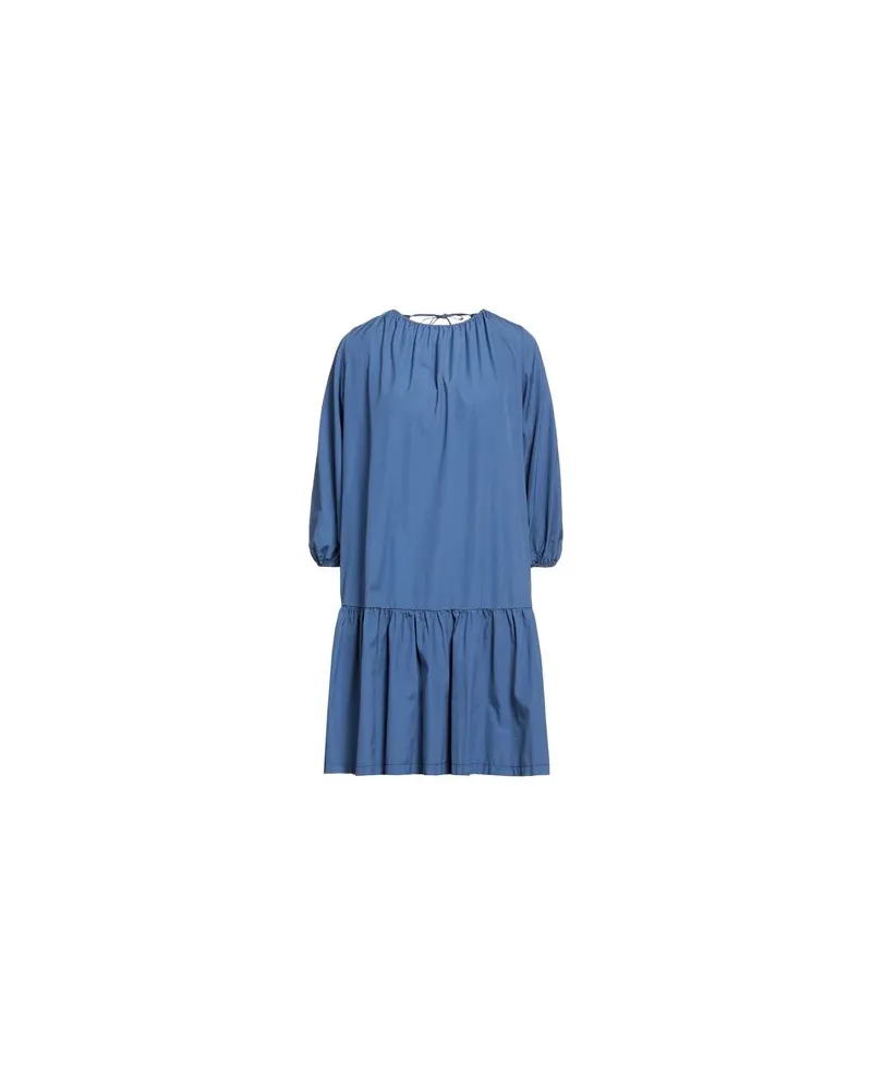 European Culture KLEIDER - Mini-Kleiderauf YOOX.COM Taubenblau