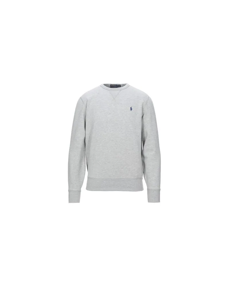 Ralph Lauren FLEECE CREWNECK SWEATSHIRT   - TOPS - Sweatshirtsauf YOOX.COM Hellgrau