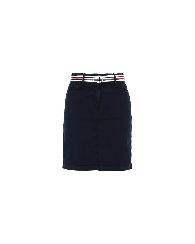 Tommy Hilfiger CO TENCEL ROME SHORT SKIRT   - HOSEN & RÖCKE - Midi-Röckeauf YOOX.COM Nachtblau