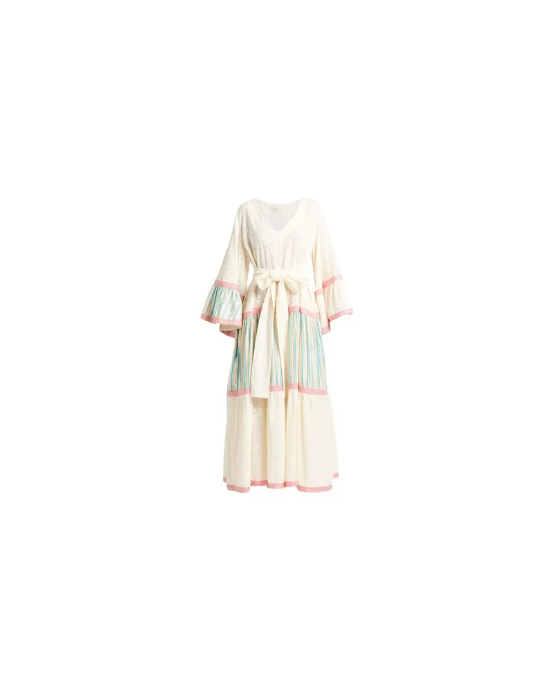 FLORA SARDALOS KLEIDER - Maxi-Kleiderauf YOOX.COM Elfenbein