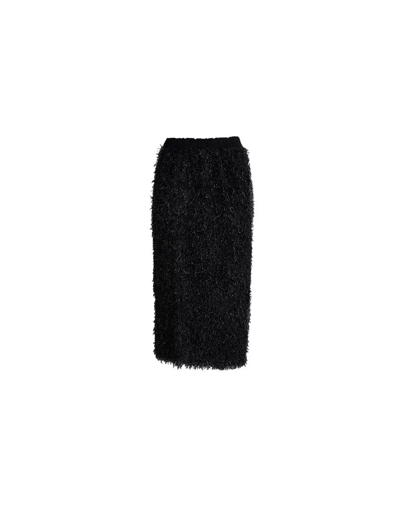 ALYSI CHOCOLAT - HOSEN & RÖCKE - Midi-Röckeauf YOOX.COM Schwarz