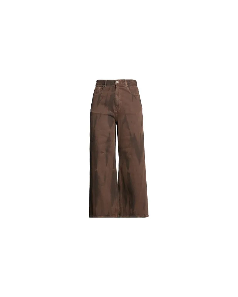 Ganni HOSEN & RÖCKE - Hosenauf YOOX.COM Schokobraun