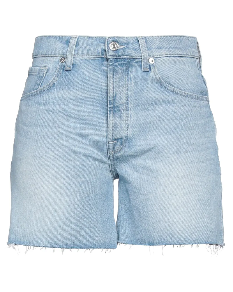 7 for all mankind Jeansshorts Blau