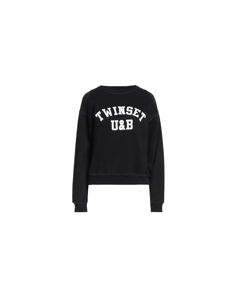 Twin-Set TOPS - Sweatshirtsauf YOOX.COM Schwarz