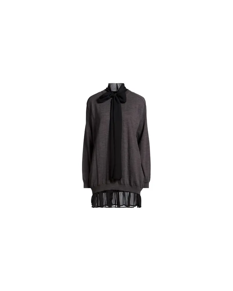 Semicouture KLEIDER - Mini-Kleiderauf YOOX.COM Braungrau